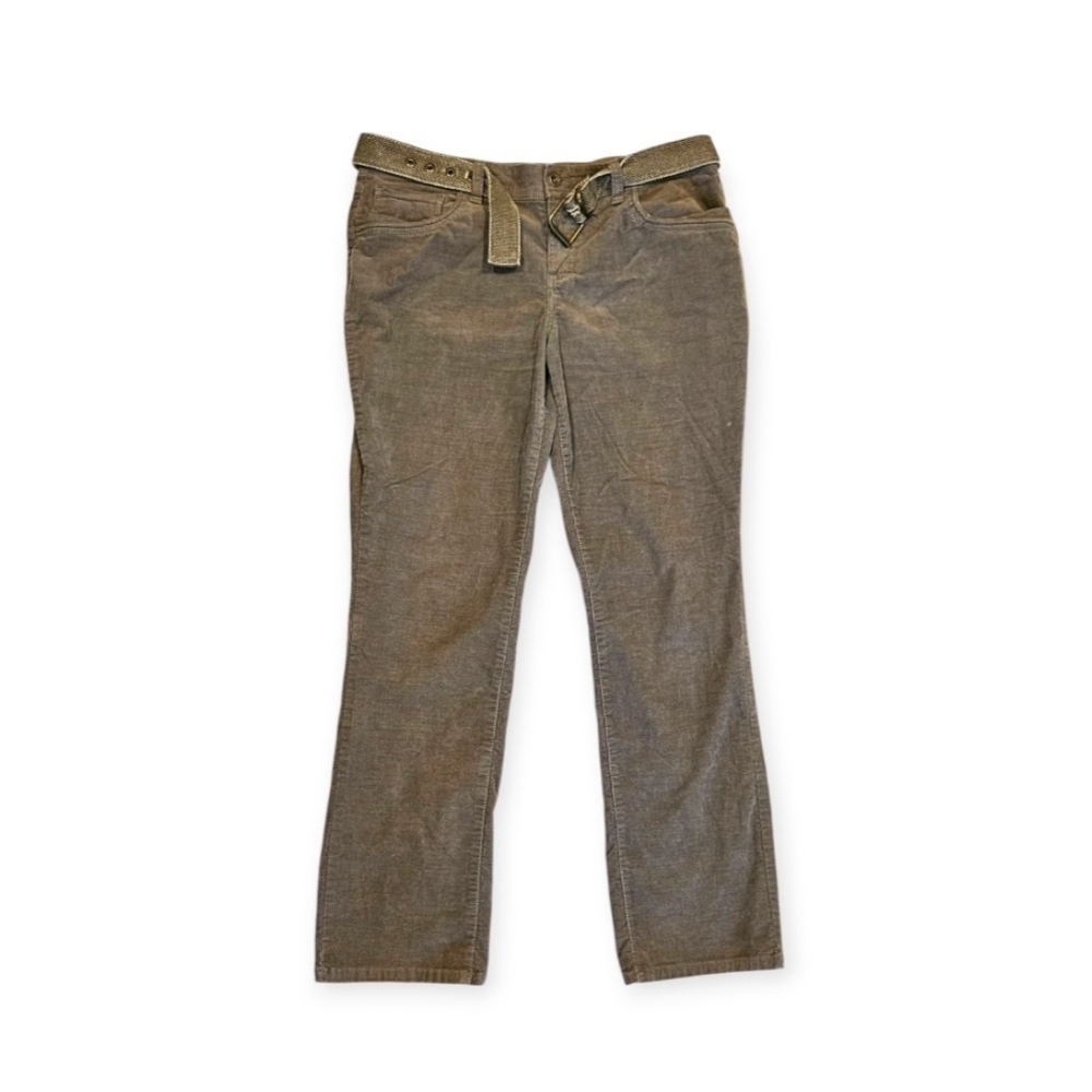 Like New, Women's Low Rise, Corduroy Pants w/Belt Size 10